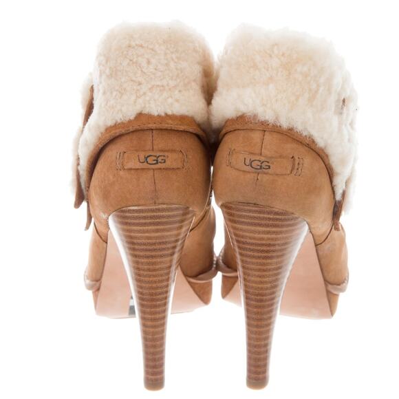 UGG Australia Georgette Ankle Boots in Carmel Suede Size 7 US - Picture 4 of 6